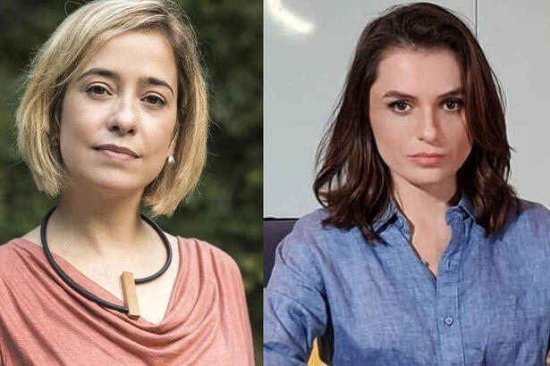 Paloma Duarte e Monica Iozzi em uma montagem