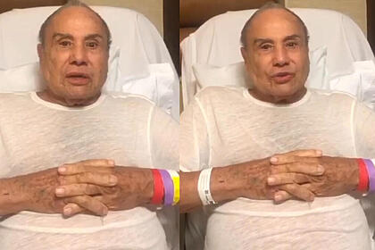 Stenio Garcia em vídeo gravado no hospital