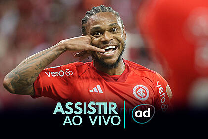 Arte onde assistir ao jogo Internacional x Palmeiras, pelo Brasileirão