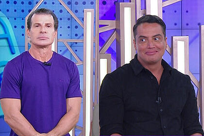 Montagem com túlio maravilha e leo dias. Colunista analisa harmonização facial do jogador no fofocalizando