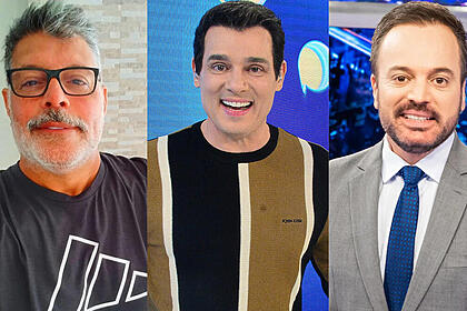 Alexandre Frota, Celso Portiolli e Marcelo Torres em uma montagem