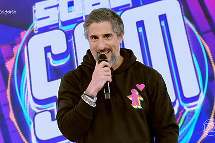 Marcos mion no quadro sobe o som do caldeirão