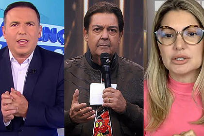 Reinaldo Gottino, Fausão e Antonia Fontenelle em uma montagem