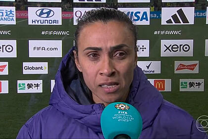 Marta em entrevista após a eliminação do Brasil na Copa do Mundo Feminina