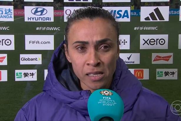 Marta em entrevista após a eliminação do Brasil na Copa do Mundo Feminina