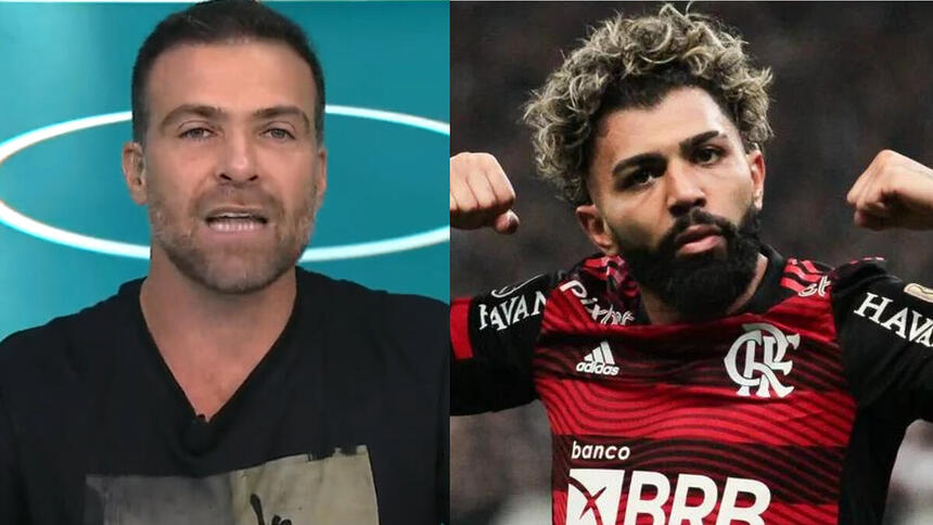 Pilhado (Thiago Asmar) e Gabigol em um montagem