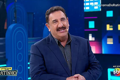 Ratinho durante comentário no programa do ratinho