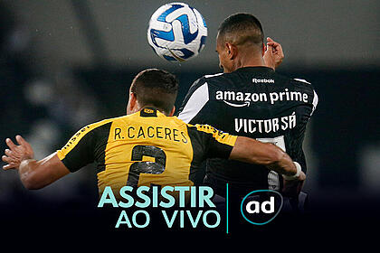 Arte onde assistir ao jogo Guaraní x Botafogo, pela Sul-Americana