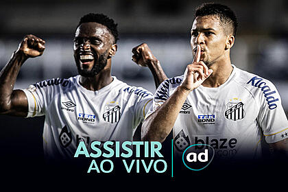 Arte onde assistir ao jogo Santos x Athletico/PR, pelo Brasileirão