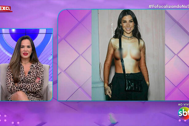 Isabele Benito faz cara de nojo e analisa look de Bianca Andrade no Fofocalizando