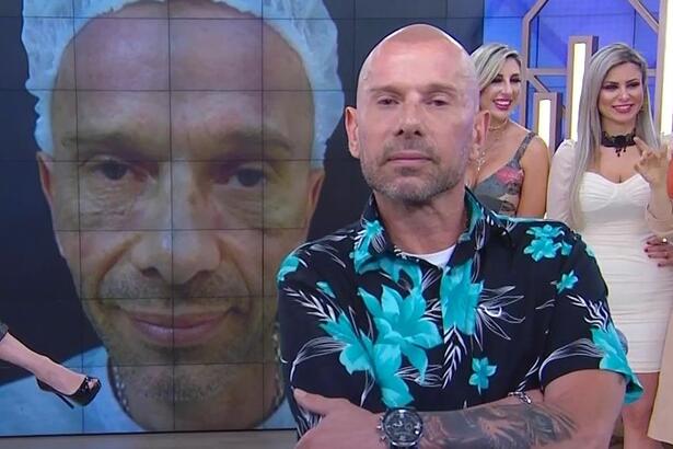 Fofocalizando exibe foto de Rafael Ilha no telão antes da harmonização facial
