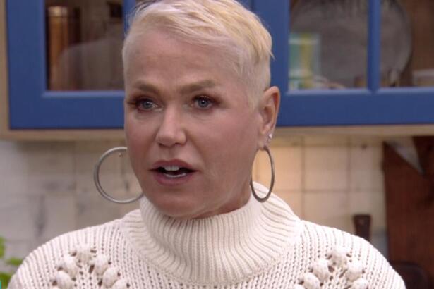 Xuxa com a boa aberta no É de Casa