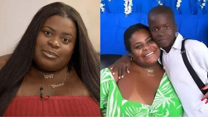 Jojo Todynho ao lado do menino Francisco, na Angola