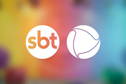 Logo do SBT e da Record TV