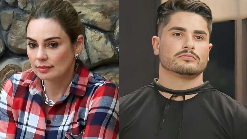 Rachel e Lucas em uma montagem na A Fazenda
