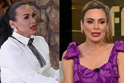 Simioni e Rachel em uma montagem