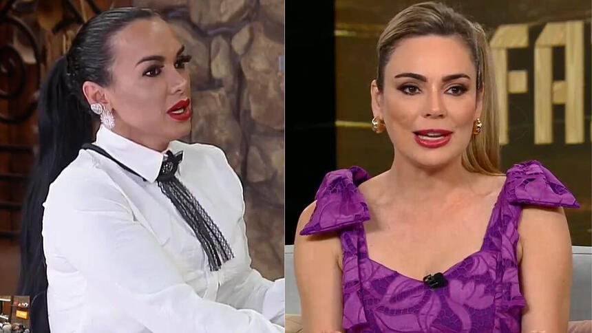Simioni e Rachel em uma montagem