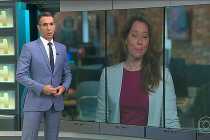 Cesar Tralli conversa com Carolina Cimenti ao vivo no Encontro com Patrícia Poeta