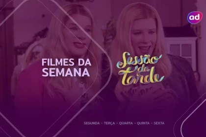 Filme As Branquelas na arte de divulgação dos títulos da semana na Sessão da Tarde