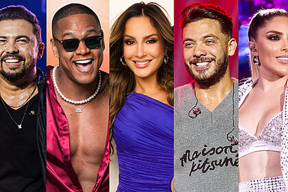 Edição com montagem de Xand, Leo Santana, Claudia Leitte, Wesley Safadão, Manu Bahtidão