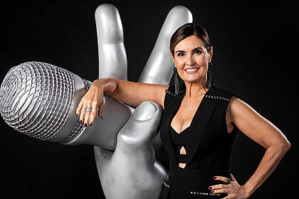 Fátima Bernardes em foto de divulgação do The Voice Brasil 12