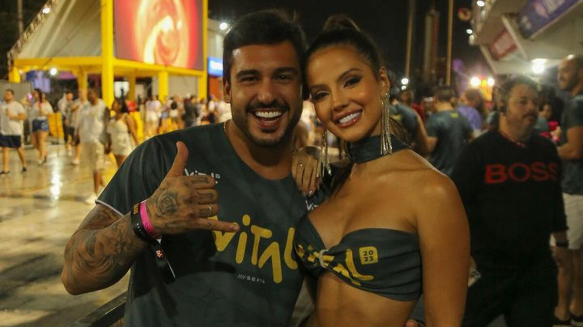 João Haddad e Luana Andrade em foto posada