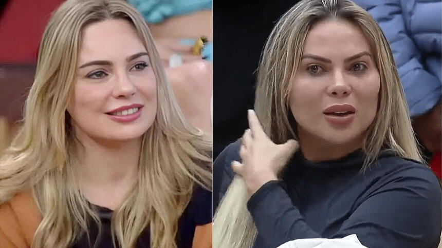 Rachel e Kally em uma montagem na a fazenda