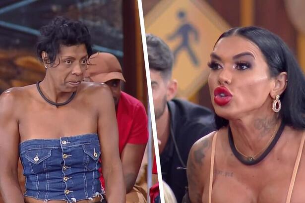 Marcia Fu faz cara de choro enquanto Simioni grita com ela na lavação de roupa suja de A Fazenda 15