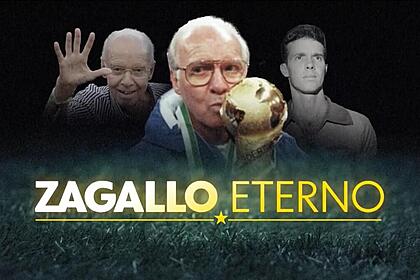Arte do boletim 'Zagallo Eterno' na Globo