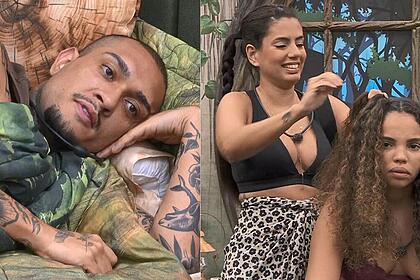 Giovanna Pitel, Fernanda e MC Bin Laden em uma montagem no quarto do BBB