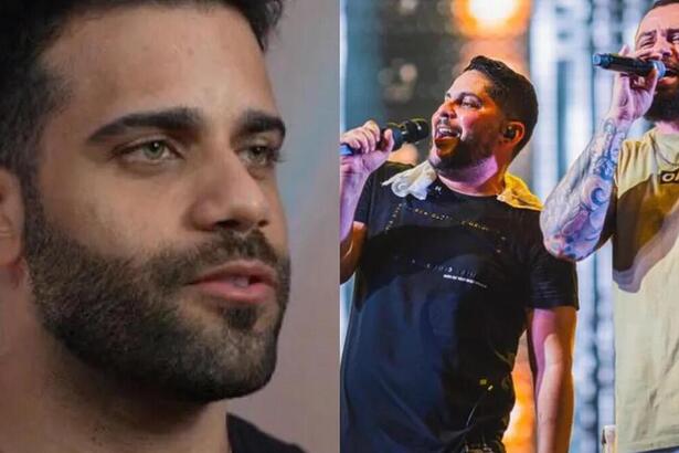 Participante Jorge e Mateus, em montagem com a dupla Jorge & Mateus