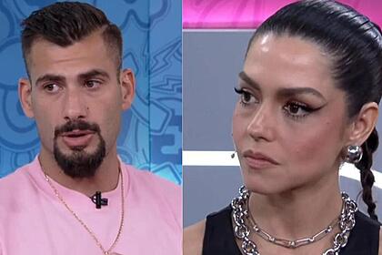 Nizam e Thais Fersoza em uma montagem no Bate-Papo BBB