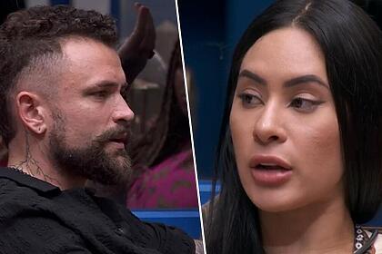 Vinicius e Isabelle em uma montagem no BBB 24
