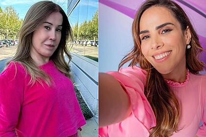 Zilu Godoi e Wanessa Camargo em uma montagem