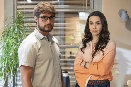 Hélio e Lucinda em cena de Terra e Paixão