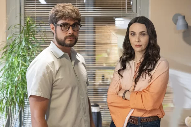 Hélio e Lucinda em cena de Terra e Paixão