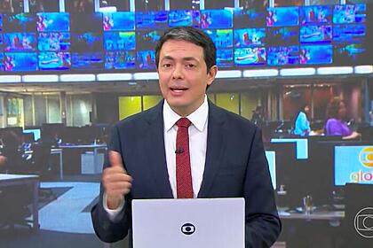 Allan severiano apresenta o hoje em novo estúdio durante reforma da redação