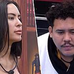 Isabelle e Lucas Henrique em uma montagem no BBB 24