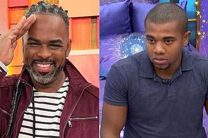 Manoel Soares e Davi em uma montagem BBB 24