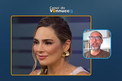 Rachel Sheherazade na arte da Coluna do Vannucci ao vivo do dia 29 de fevereiro