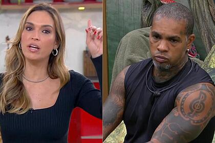 Talitha Morete e Rodriguinho em uma montagem