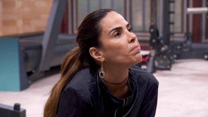 Wanessa em conversa na academia do BBB 24