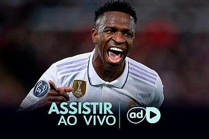 Vinicius Jr na arte onde assistir ao jogo RB Leipzig x Real Madrid