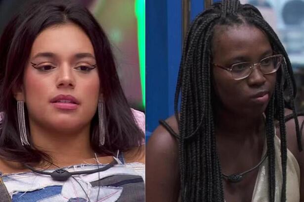 Alane e Leidy Elin em uma montagem no BBB 24