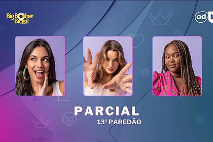 Alane, Beatriz e Raquele na arte de divulgação do 13 Paredão do BBB 24