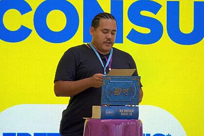 Lucas durante a prova do Anjo no BBB 24