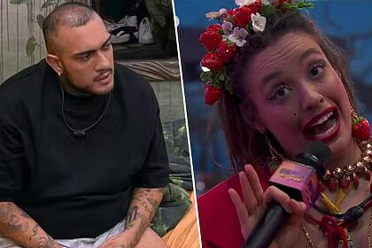 MC Bin Laden e Beatriz em uma montagem no BBB 24