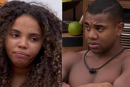 Pitel e Davi em uma montagem no BBB 24