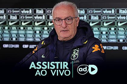 Técnico Dorival Jr na arte onde assistir ao jogo Espanha x Brasil