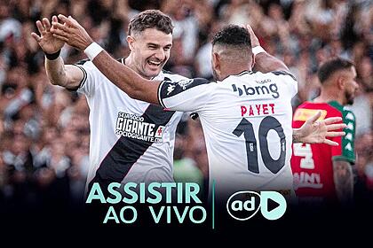 Payet e Vegetti na arte onde assistir ao jogo Vasco x Água Santa, pela Copa do Brasil